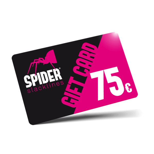 carte cadeau 75 euro spider slacklines