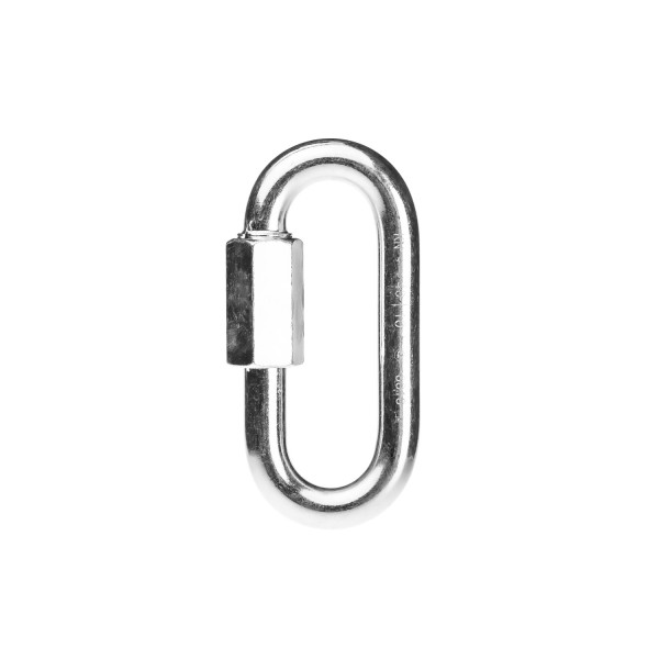 Maillon rapide ovale en acier galvanisé
