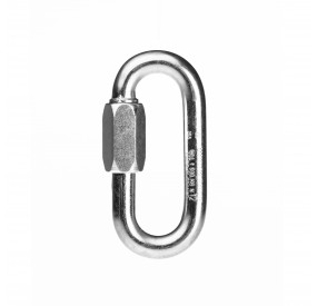 Oval galvanised steel quick link