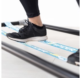 structure de support de slackline pour l'entraînement en intérieur