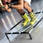 structure de support de slackline pour l'entraînement en intérieur