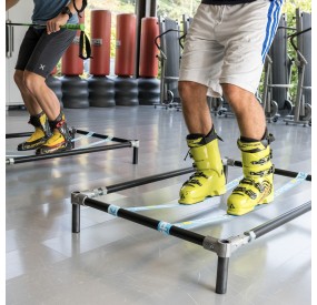 structure de support de slackline pour l'entraînement en intérieur