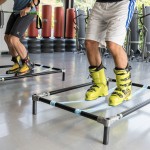 structure de support de slackline pour l'entraînement en intérieur