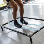 slackline support structure for indoor training