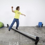 structure de support pour slackline intérieure