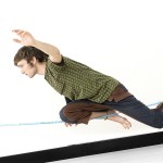 support structure for indoor slackline