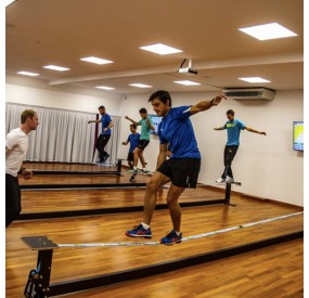 struttura portante per slackline da interno