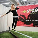 struttura portante per slackline da interno