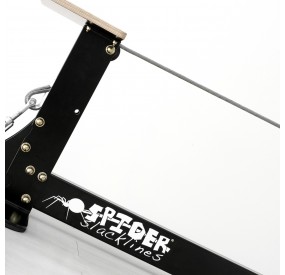 self-supporting structure with stretched wire and slackline