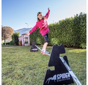 cavalletto tre altezze per slackline
