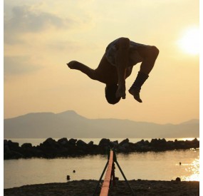 chevalet slackline en bois