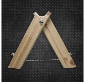 cavalletto di legno per slackline