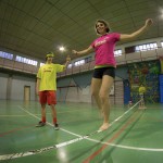 chevalet slackline en bois