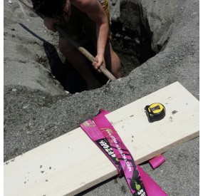 cavalletto di legno per slackline