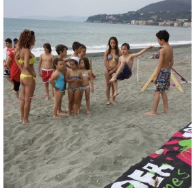 cavalletto di legno per slackline