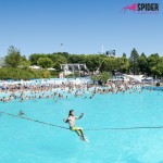 Maxi double lever slackline ratchet