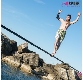 Ratchet for slackline tensioning