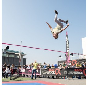 XXL ratchet for slackline tensioning