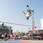 XXL ratchet for slackline tensioning