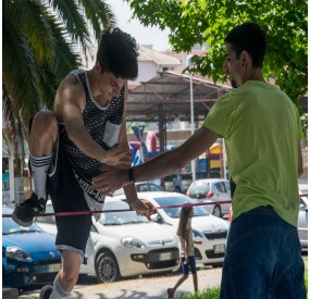 slackline training