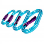 mousqueton ovale en aluminium