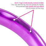 anneau en aluminium violet