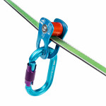 poulie plate pur slackline avec mousqueton