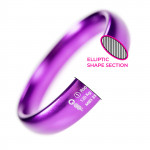 purple aluminium ring