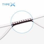 type-x connection seam between webbing and backup